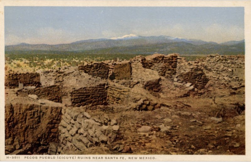 Plains-Pueblo vintage postcard