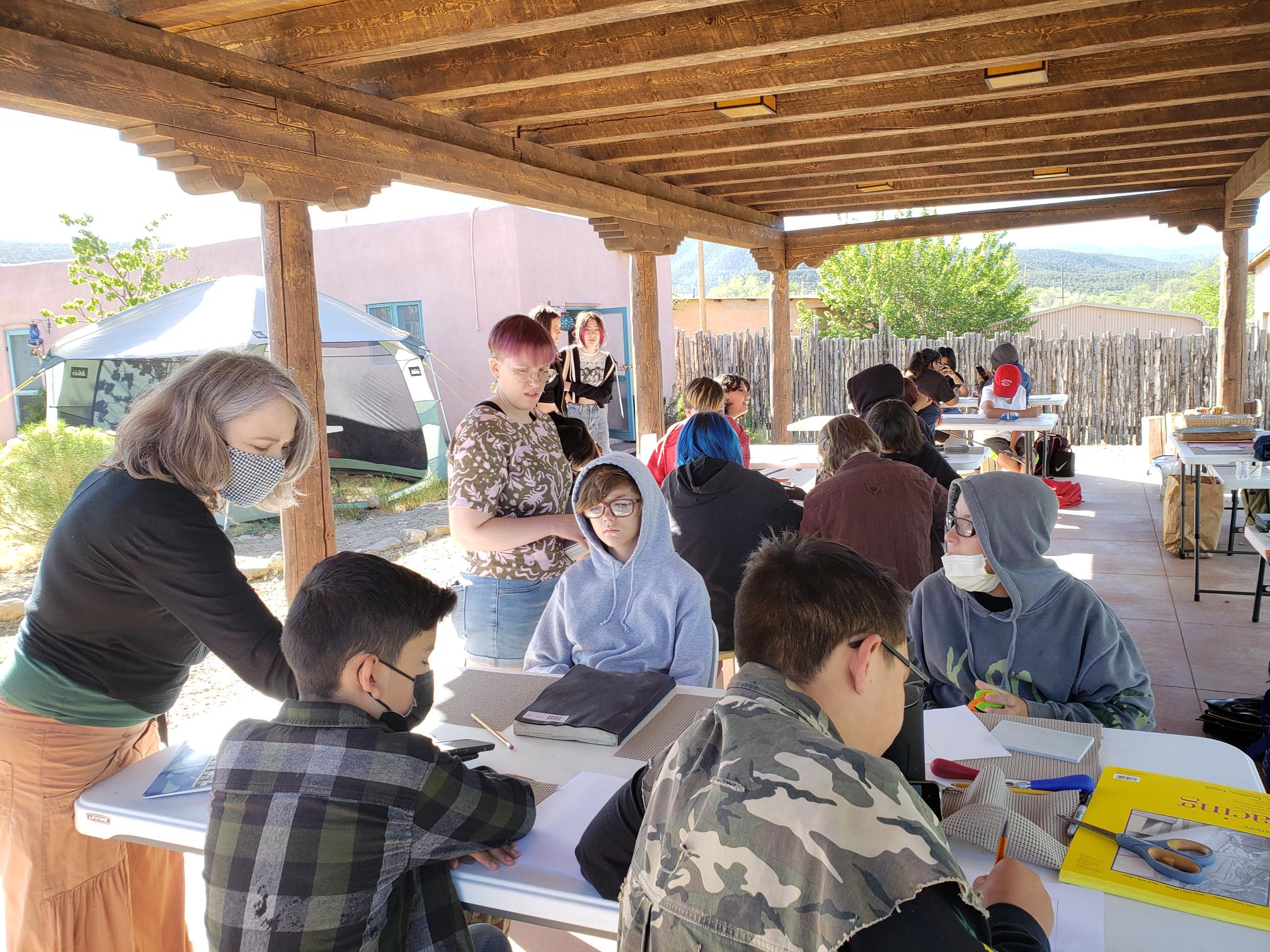 Students from TISA at DRC workshop