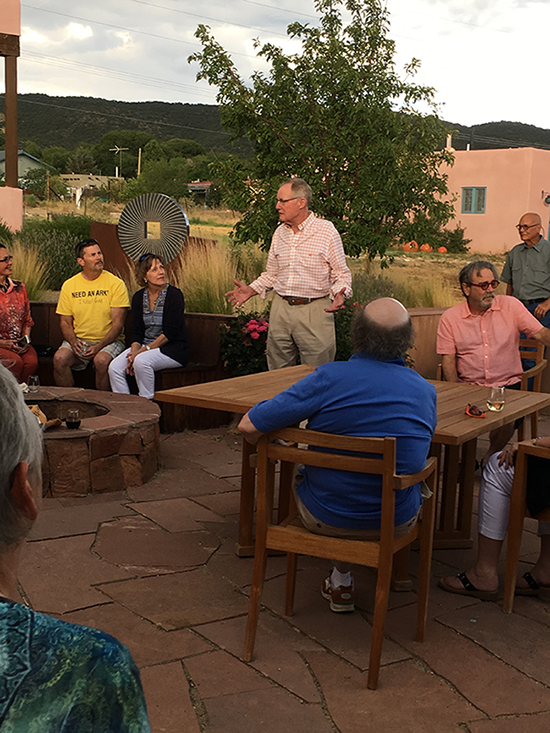 President Hargis speaking at the Doel Reed Center