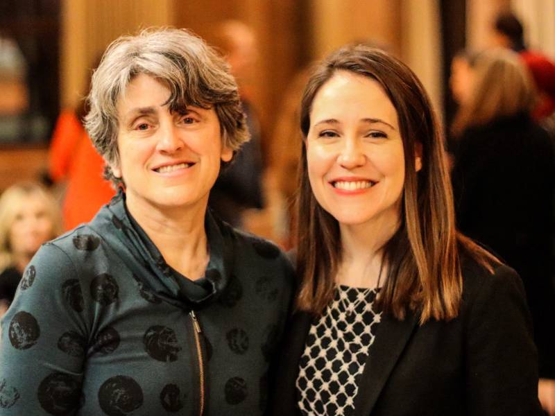 Tyler Mills with Carol Moder 