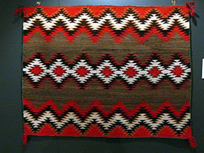 Navajo style woven fabric